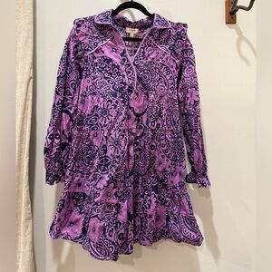 Women’s Lavender and Navy Floral Dress